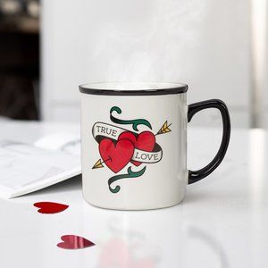Abbott Collection “True Love” Old School Tattoo Stoneware Mug NWT